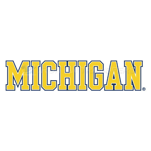Michigan Wolverines Logo T-shirts Iron On Transfers N5077 - Click Image to Close